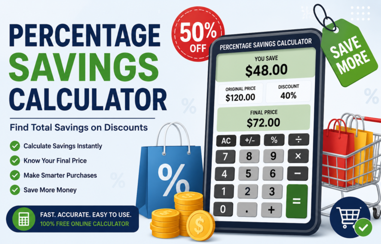 Percentage Savings Calculator