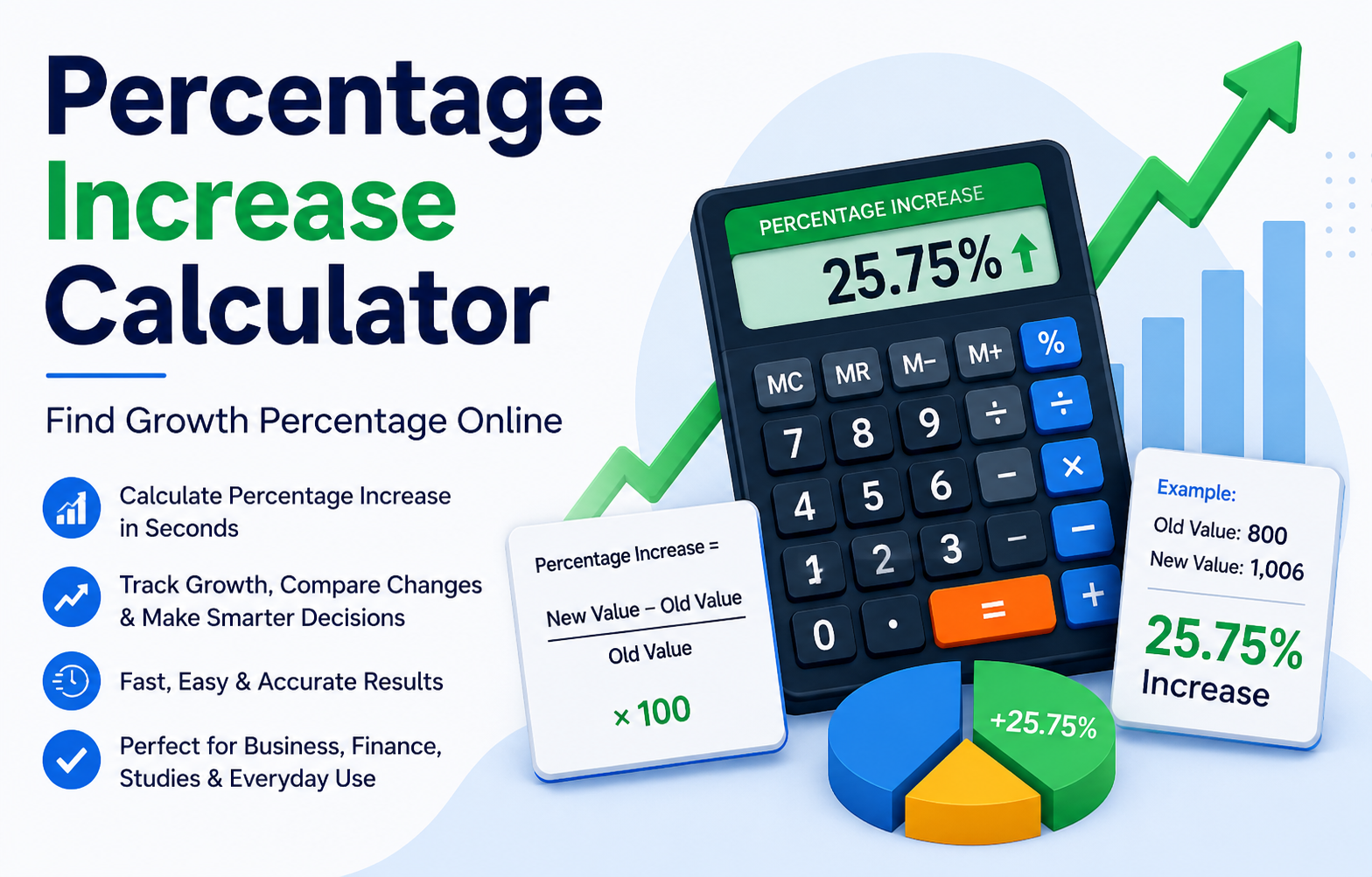 You are currently viewing Percentage Increase Calculator – Find Growth Percentage Online