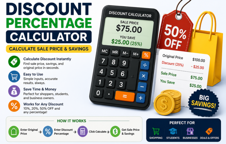 Discount Percentage Calculator