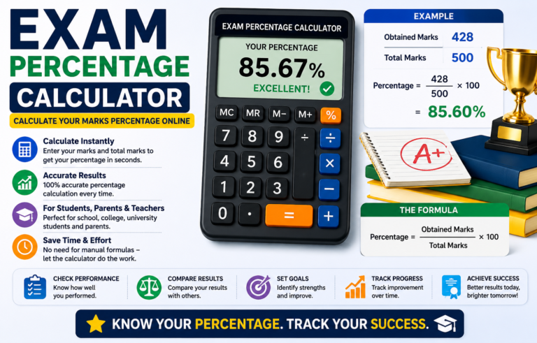 Exam Percentage Calculator