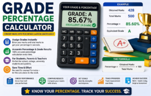 Read more about the article Grade Percentage Calculator – 7 Easy Ways to Convert Marks into Percentage